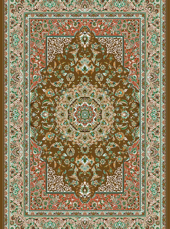 قالیچه و فرشینه مدرن هال و پذیرایی برند رویان کد F216 سایت خرید برو