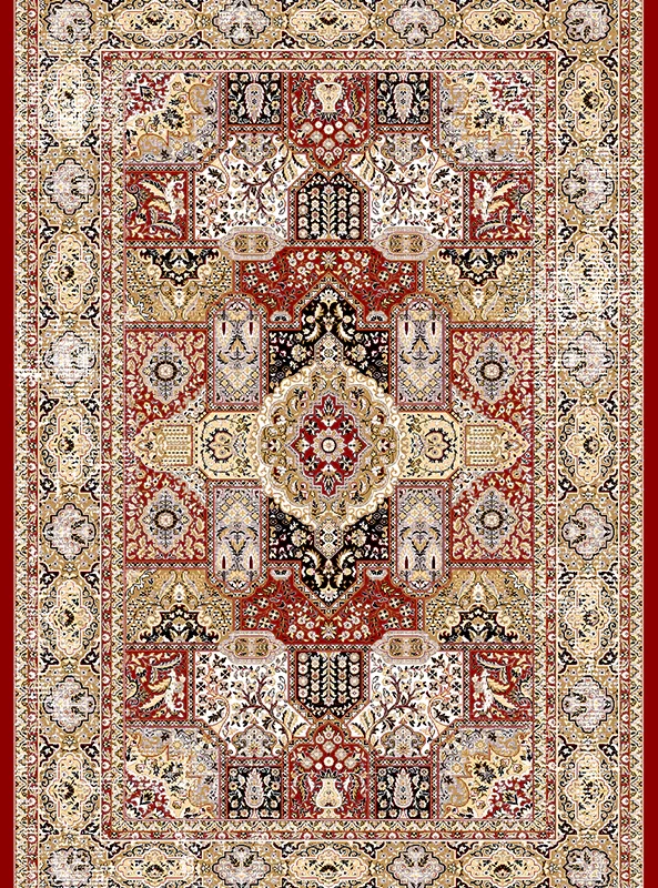 قالیچه و فرشینه مدرن هال و پذیرایی برند رویان کد F218 سایت خرید برو