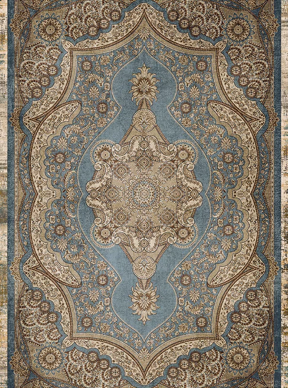 قالیچه و فرشینه مدرن هال و پذیرایی برند رویان کد F220 سایت خرید برو