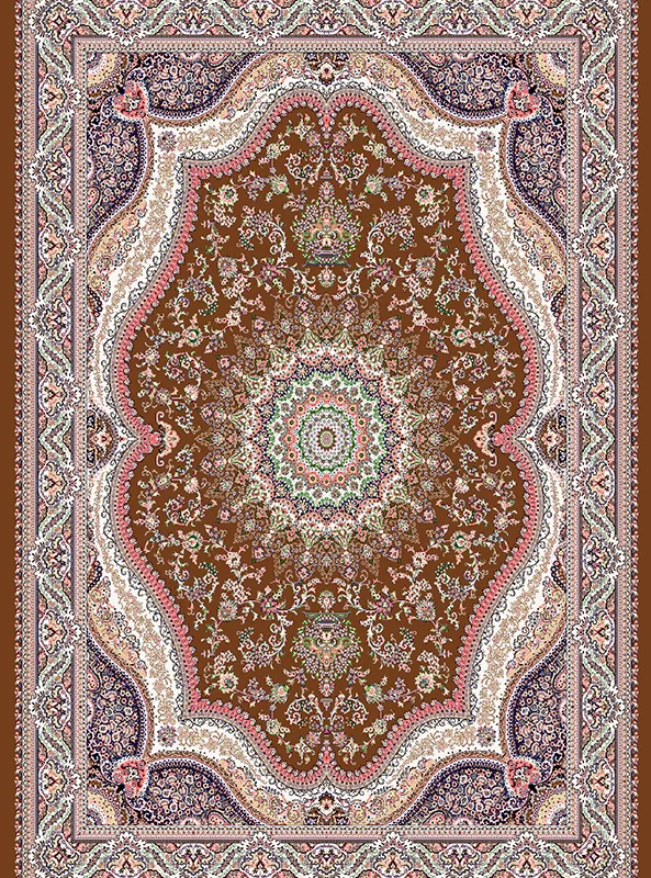 قالیچه و فرشینه مدرن هال و پذیرایی برند رویان کد F221 سایت خرید برو