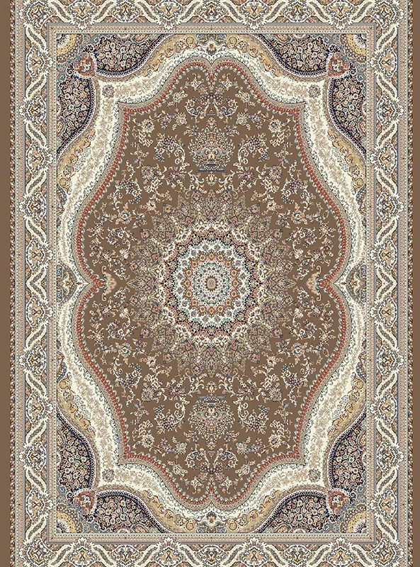 قالیچه و فرشینه مدرن هال و پذیرایی برند رویان کد F222 سایت خرید برو