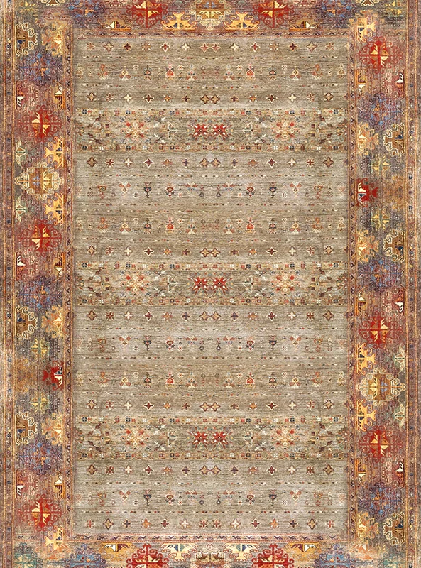 قالیچه و فرشینه مدرن هال و پذیرایی برند رویان کد F227 سایت خرید برو