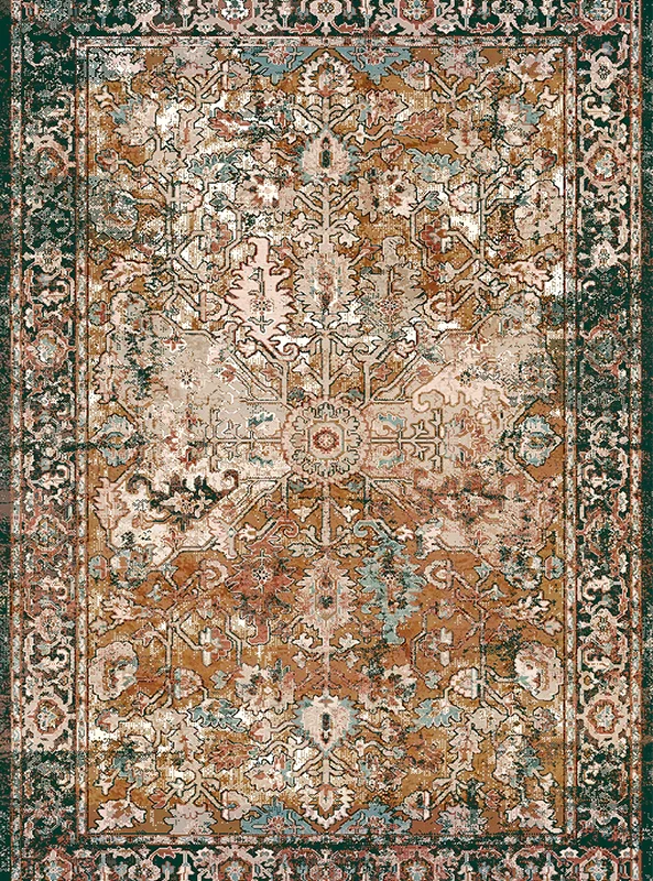 قالیچه و فرشینه مدرن هال و پذیرایی برند رویان کد F232 سایت خرید برو