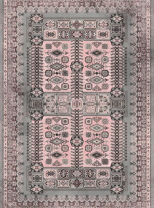 قالیچه و فرشینه مدرن هال و پذیرایی برند رویان کد F233 سایت خرید برو