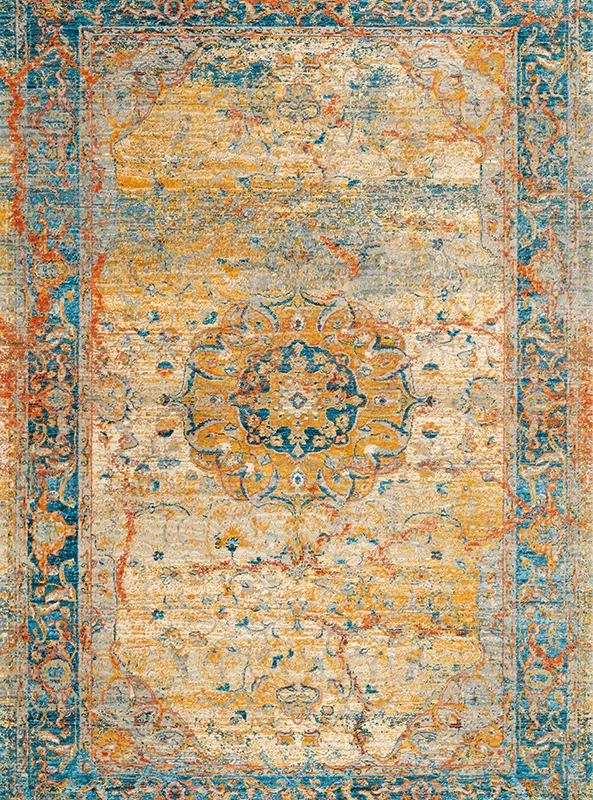 قالیچه و فرشینه مدرن هال و پذیرایی برند رویان کد F235 سایت خرید برو