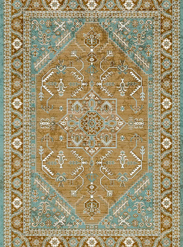 قالیچه و فرشینه مدرن هال و پذیرایی برند رویان کد F239 سایت خرید برو