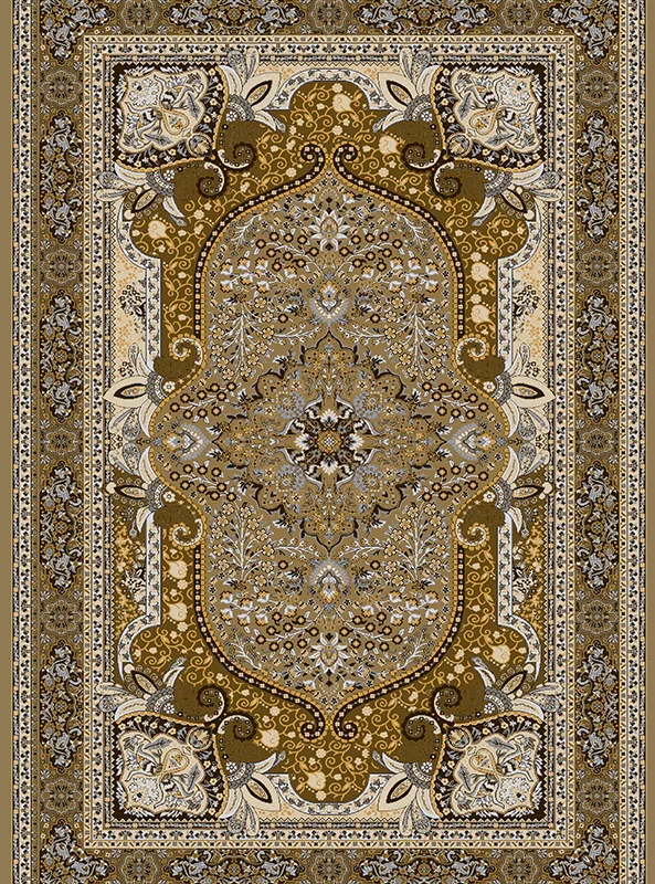 قالیچه و فرشینه مدرن هال و پذیرایی برند رویان کد F250 سایت خرید برو