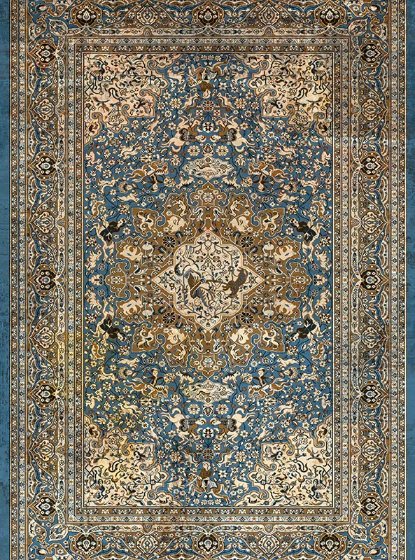 قالیچه و فرشینه مدرن هال و پذیرایی برند رویان کد F255 سایت خرید برو