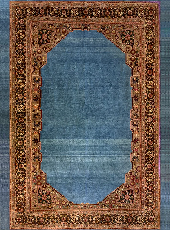 قالیچه و فرشینه مدرن هال و پذیرایی برند رویان کد F259 سایت خرید برو