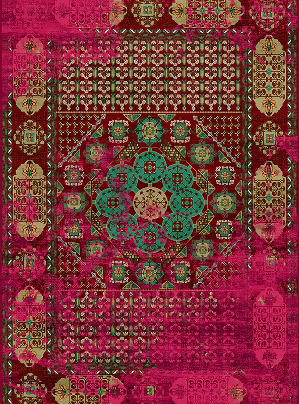 قالیچه و فرشینه مدرن هال و پذیرایی برند رویان کد F261 سایت خرید برو