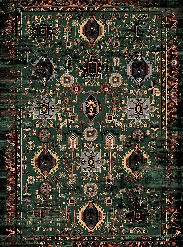 قالیچه و فرشینه مدرن هال و پذیرایی برند رویان کد F262 سایت خرید برو