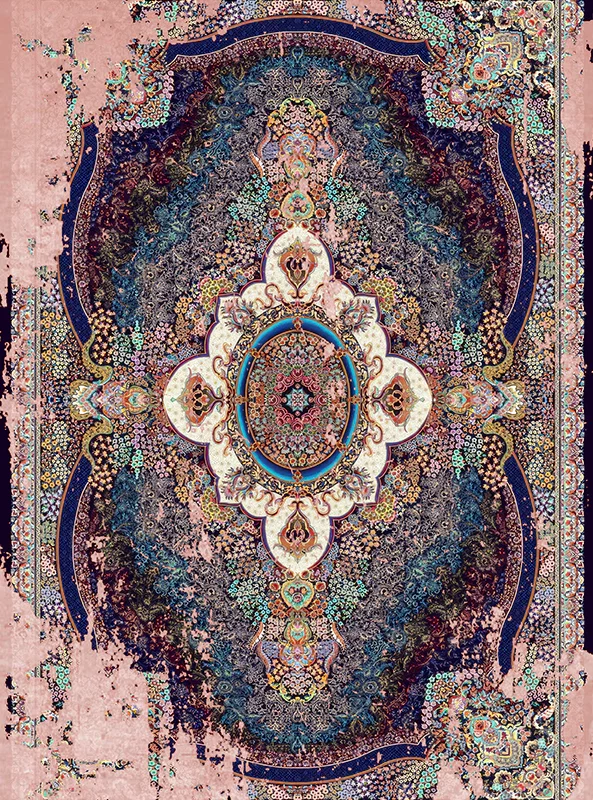 قالیچه و فرشینه مدرن هال و پذیرایی برند رویان کد F266 سایت خرید برو