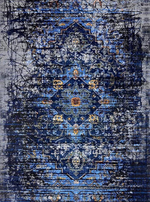 قالیچه و فرشینه مدرن هال و پذیرایی برند رویان کد F269 سایت خرید برو