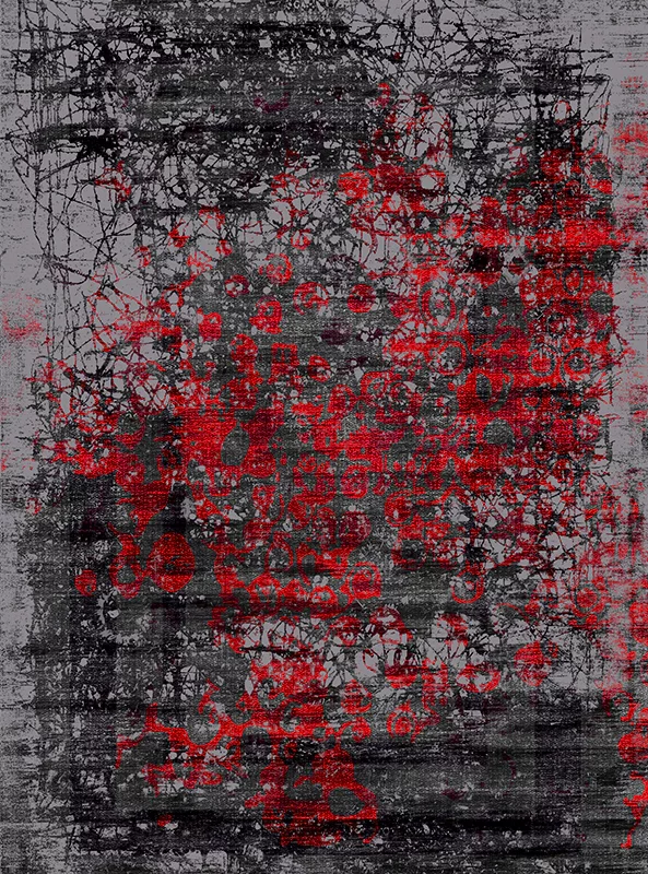 قالیچه و فرشینه مدرن هال و پذیرایی برند رویان کد F273 سایت خرید برو