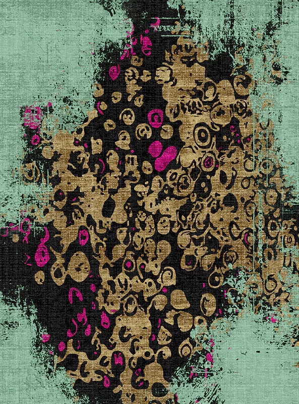 قالیچه و فرشینه مدرن هال و پذیرایی برند رویان کد F274 سایت خرید برو