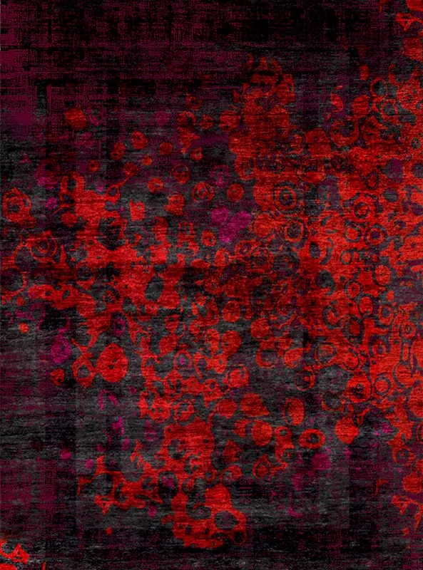 قالیچه و فرشینه مدرن هال و پذیرایی برند رویان کد F277 سایت خرید برو