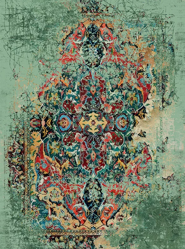 قالیچه و فرشینه مدرن هال و پذیرایی برند رویان کد F280 سایت خرید برو