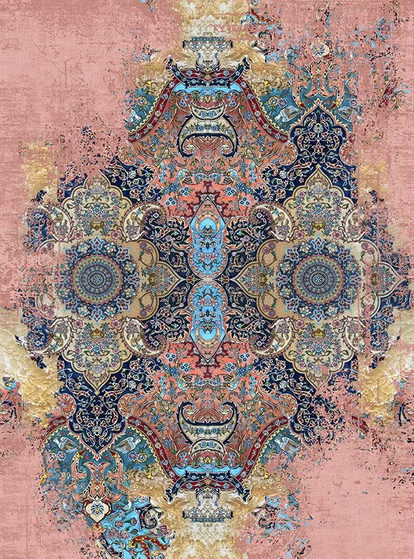 قالیچه و فرشینه مدرن هال و پذیرایی برند رویان کد F284 سایت خرید برو