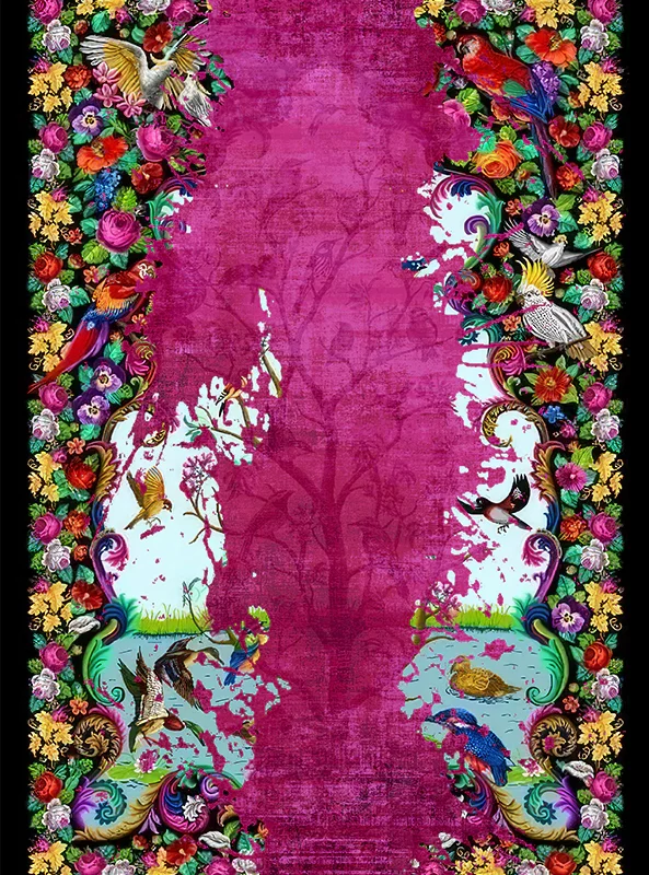 قالیچه و فرشینه مدرن هال و پذیرایی برند رویان کد F292 سایت خرید برو