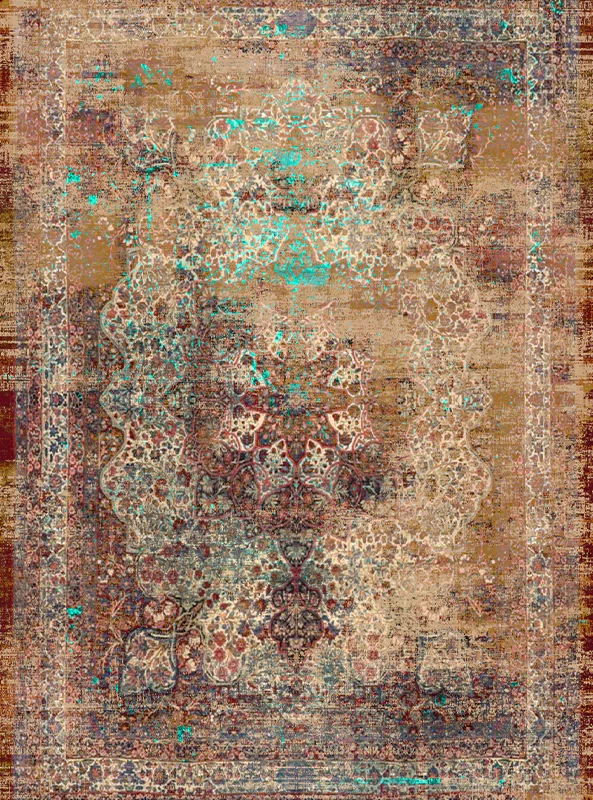 قالیچه و فرشینه مدرن هال و پذیرایی برند رویان کد F296 سایت خرید برو