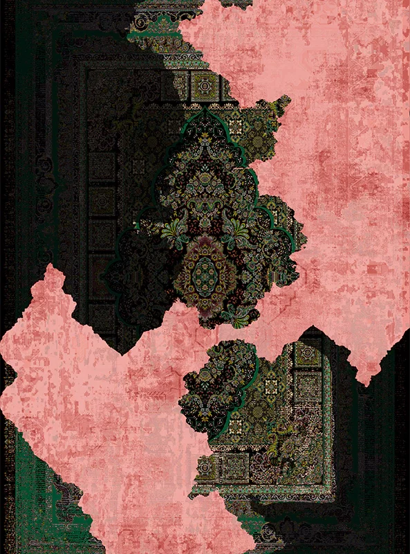 قالیچه و فرشینه مدرن هال و پذیرایی برند رویان کد F471 سایت خرید برو