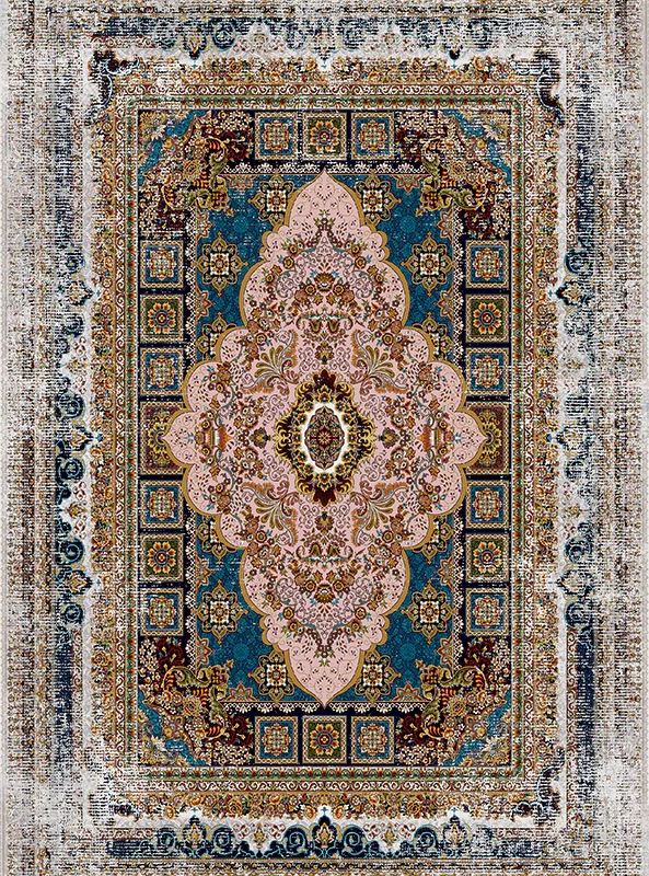 قالیچه و فرشینه مدرن هال و پذیرایی برند رویان کد F472 سایت خرید برو