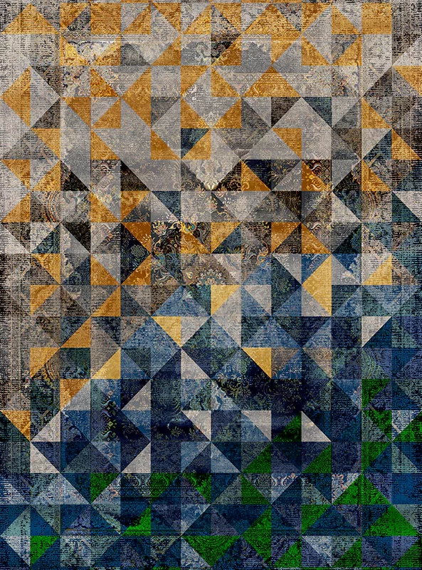 قالیچه و فرشینه مدرن هال و پذیرایی برند رویان کد F473 سایت خرید برو