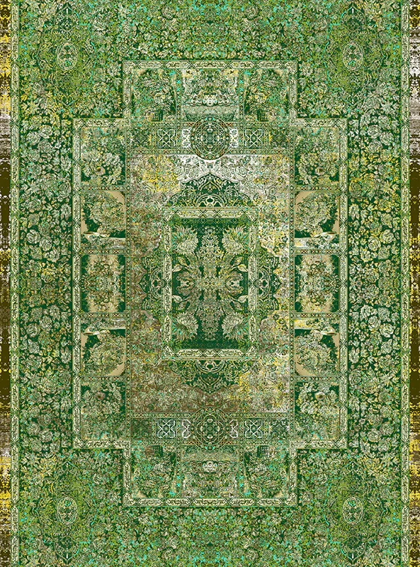 قالیچه و فرشینه مدرن هال و پذیرایی برند رویان کد F479 سایت خرید برو