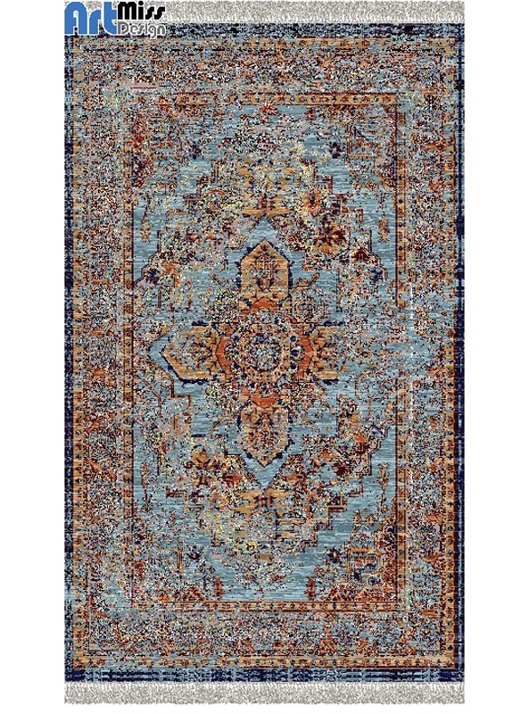 قالیچه و فرشینه مدرن هال و پذیرایی برند رویان کد F481 سایت خرید برو