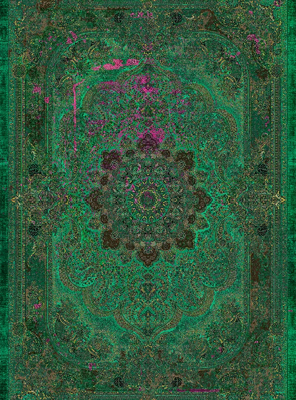 قالیچه و فرشینه مدرن هال و پذیرایی برند رویان کد F485 سایت خرید برو