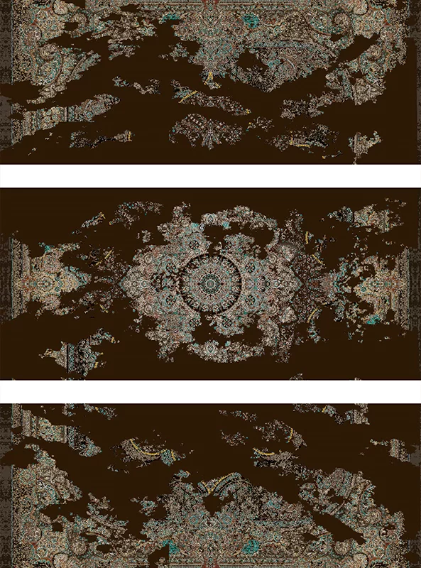 قالیچه و فرشینه مدرن هال و پذیرایی برند رویان کد F490 سایت خرید برو