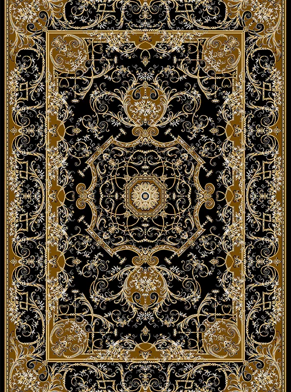 قالیچه و فرشینه مدرن هال و پذیرایی برند رویان کد F495 سایت خرید برو