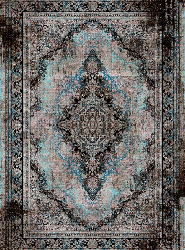 قالیچه و فرشینه مدرن هال و پذیرایی برند رویان کد F499 سایت خرید برو