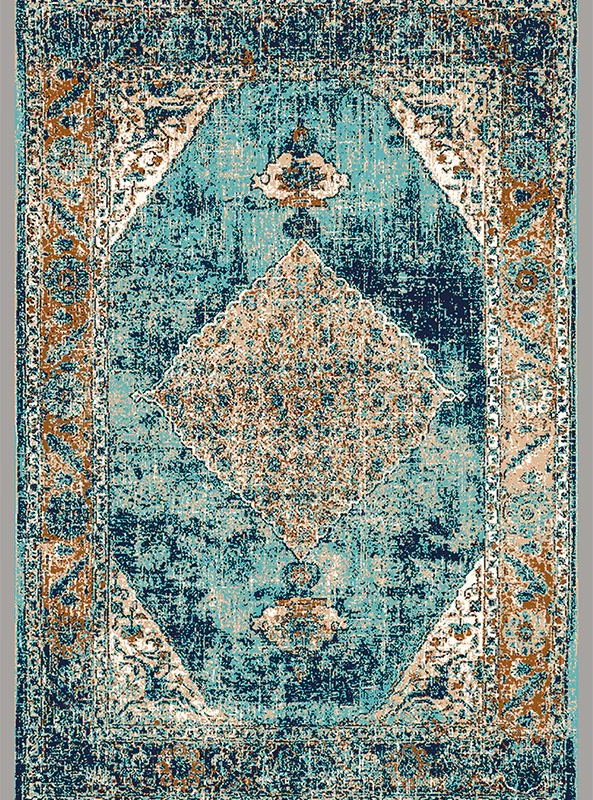 قالیچه و فرشینه مدرن هال و پذیرایی برند رویان کد F500 سایت خرید برو