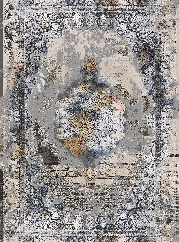 قالیچه و فرشینه مدرن هال و پذیرایی برند رویان کد F502 سایت خرید برو