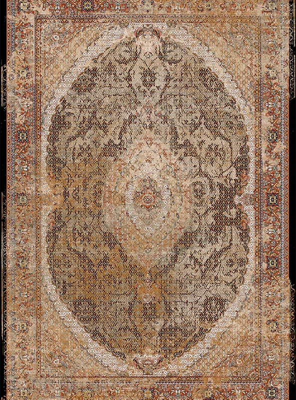 قالیچه و فرشینه مدرن هال و پذیرایی برند رویان کد F506 سایت خرید برو