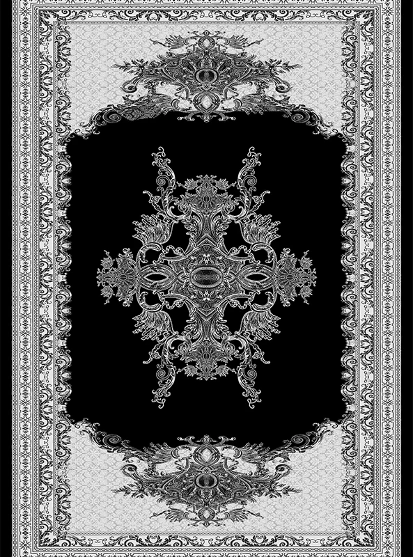 قالیچه و فرشینه مدرن هال و پذیرایی برند رویان کد F511 سایت خرید برو