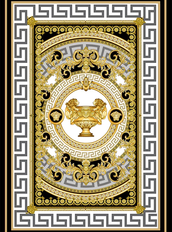 قالیچه و فرشینه مدرن هال و پذیرایی برند رویان کد F516 سایت خرید برو