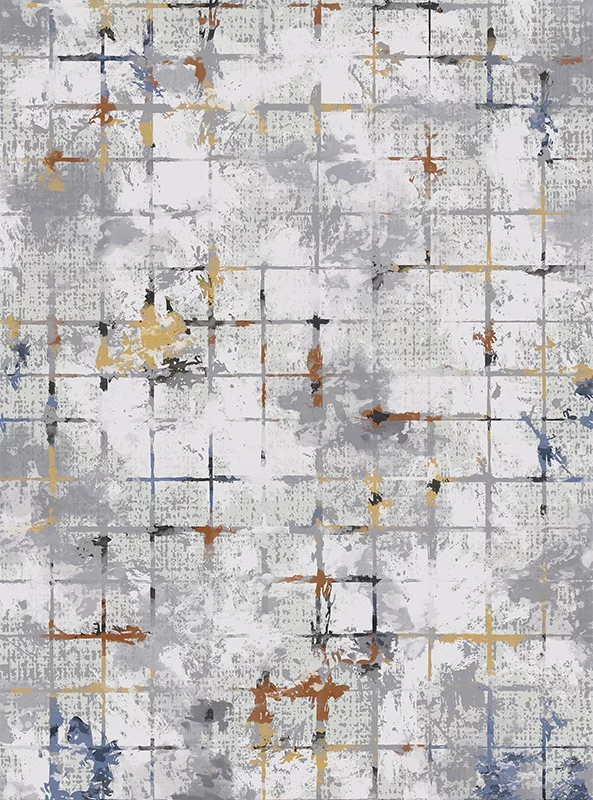 قالیچه و فرشینه مدرن هال و پذیرایی برند رویان کد F518 سایت خرید برو