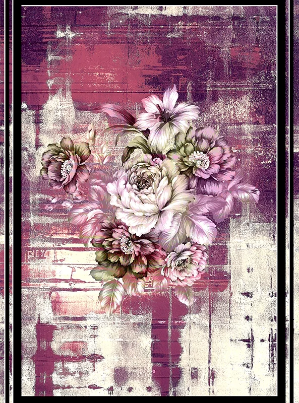 قالیچه و فرشینه مدرن هال و پذیرایی برند رویان کد F520 سایت خرید برو