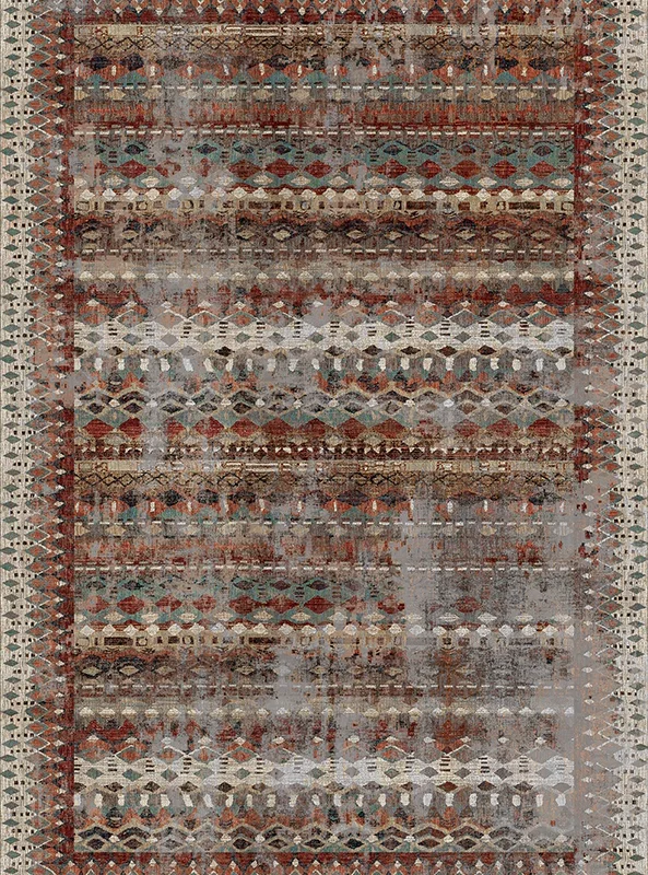 قالیچه و فرشینه مدرن هال و پذیرایی برند رویان کد F522 سایت خرید برو