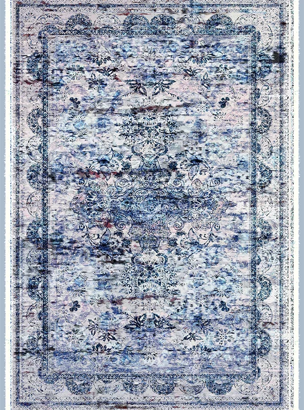 قالیچه و فرشینه مدرن هال و پذیرایی برند رویان کد F524 سایت خرید برو