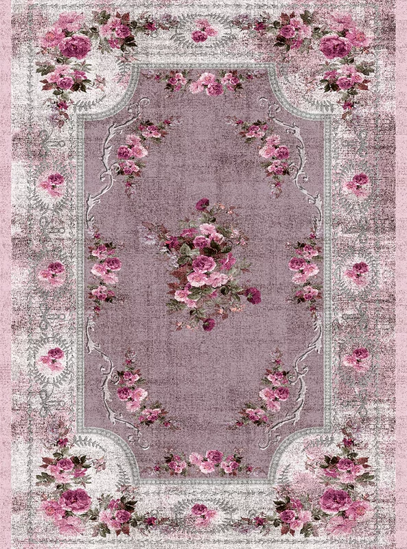 قالیچه و فرشینه مدرن هال و پذیرایی برند رویان کد F531 سایت خرید برو