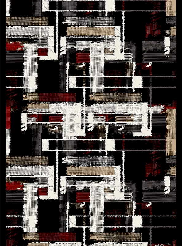 قالیچه و فرشینه مدرن هال و پذیرایی برند رویان کد F535 سایت خرید برو