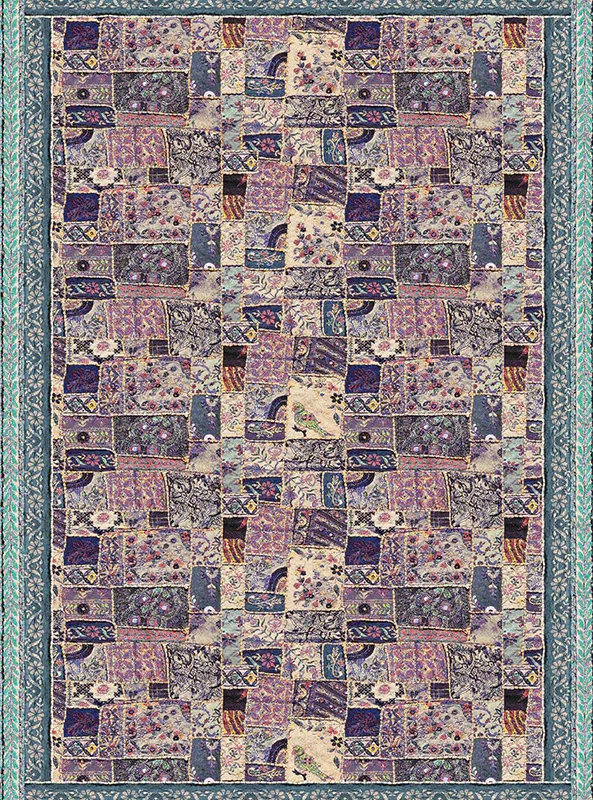 قالیچه و فرشینه مدرن هال و پذیرایی برند رویان کد F536 سایت خرید برو