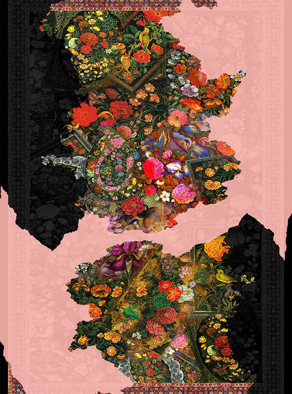 قالیچه و فرشینه مدرن هال و پذیرایی برند رویان کد F537 سایت خرید برو