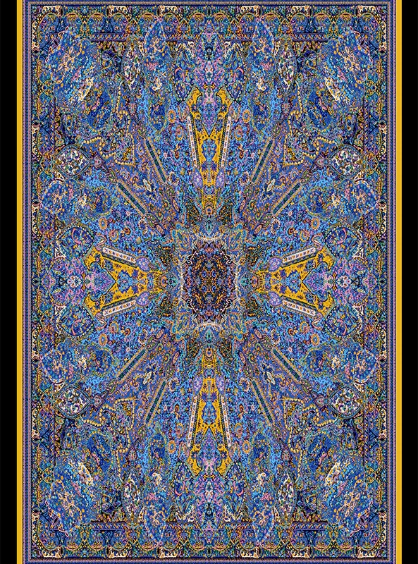 قالیچه و فرشینه مدرن هال و پذیرایی برند رویان کد F539 سایت خرید برو