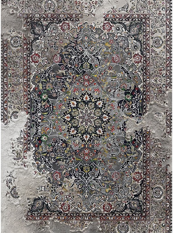 قالیچه و فرشینه مدرن هال و پذیرایی برند رویان کد F554 سایت خرید برو