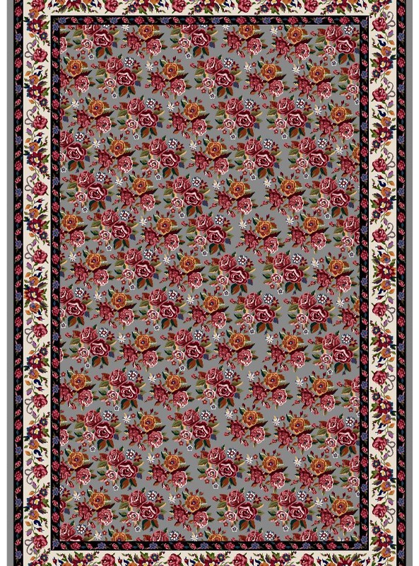 قالیچه و فرشینه مدرن هال و پذیرایی برند رویان کد F557 سایت خرید برو