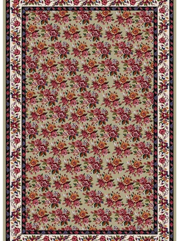 قالیچه و فرشینه مدرن هال و پذیرایی برند رویان کد F558 سایت خرید برو